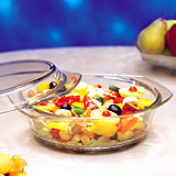 Casserole with Glass Lids Borosil