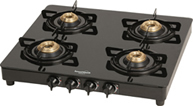 Glass Top 4 burner gas stove